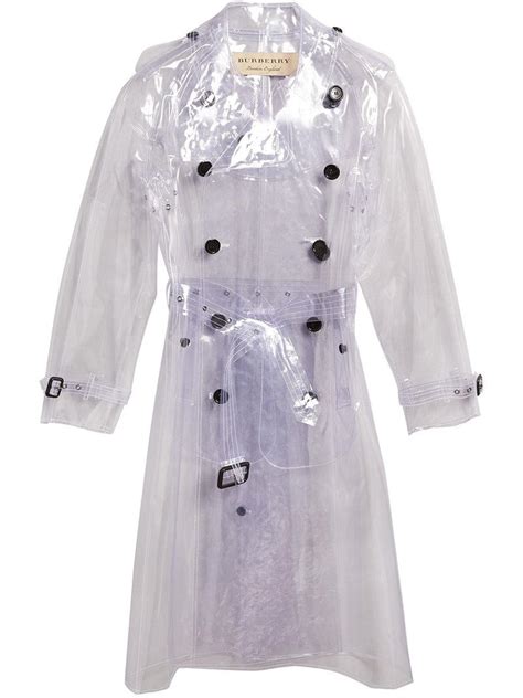 burberry clear raincoat full piece